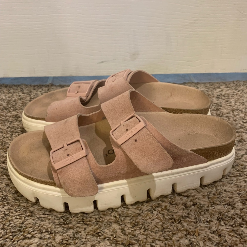 Papillio Pink Sandals with Adjustable Buckle and Contoured Footbed